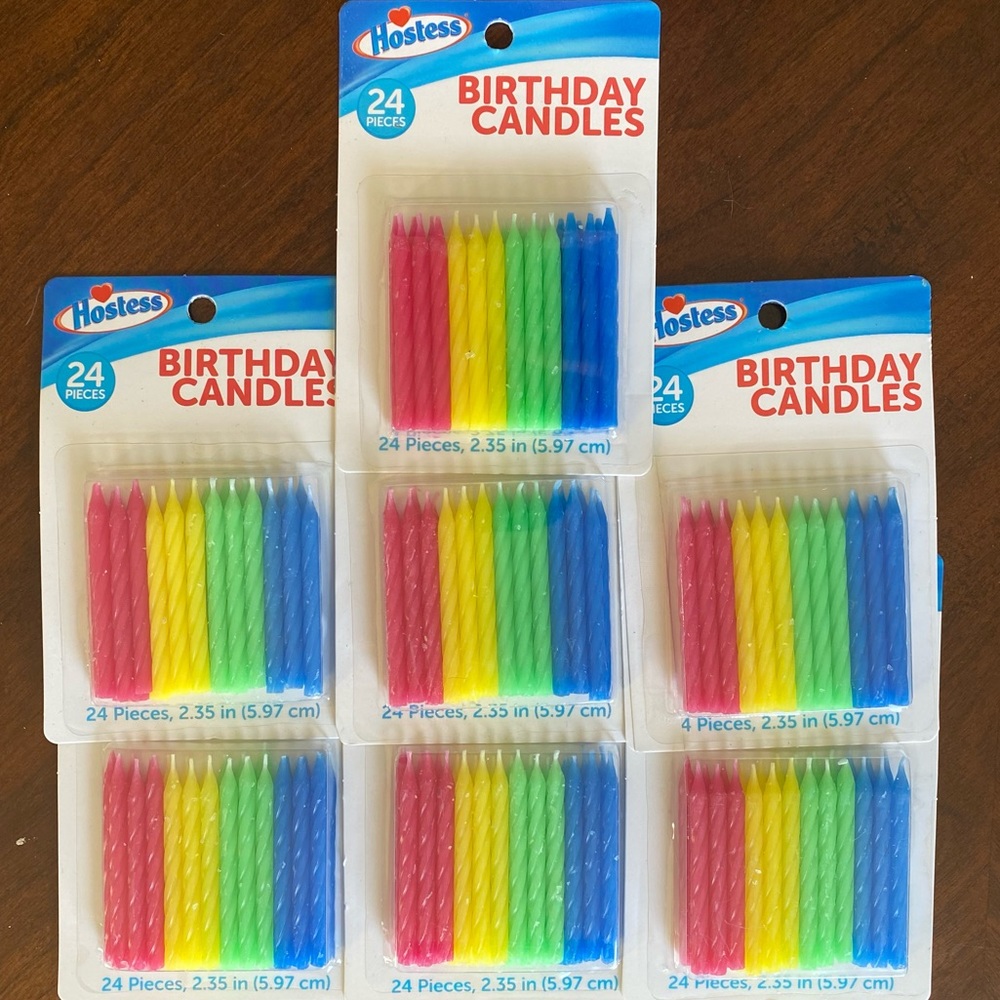 🔥5/$25🔥Birthday Cake Candles (7pks)